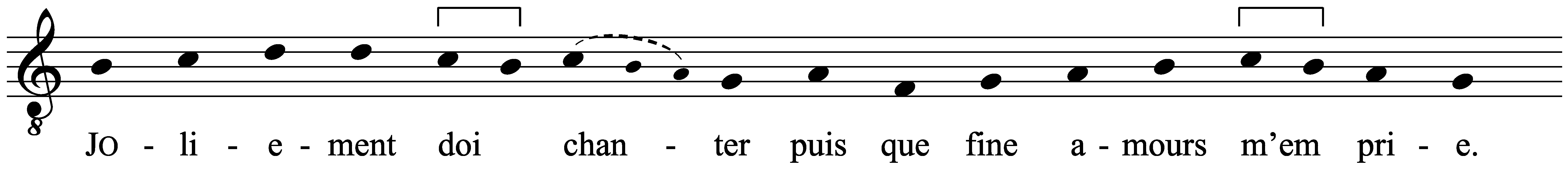 Work musical notation